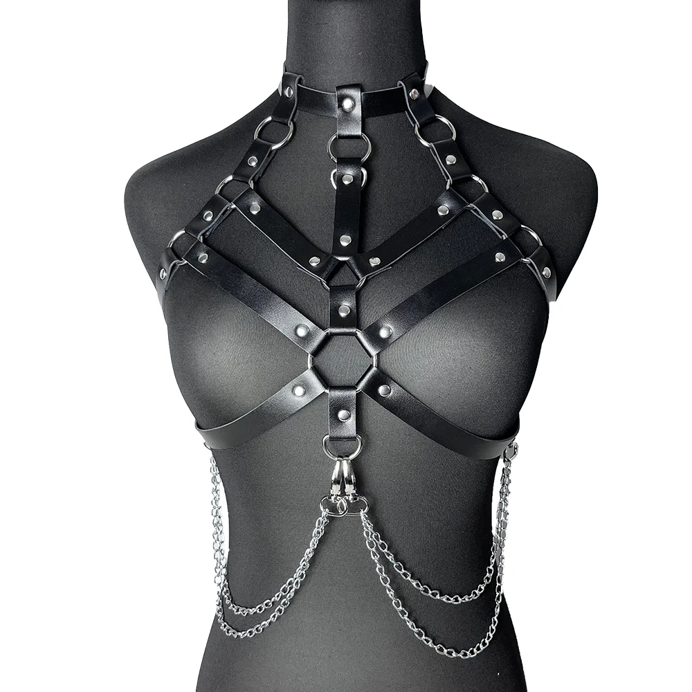 harness woman belt bondage chest harness leather lingerie sexy corset gothic clothes women sexy underwear fetish bdsm suspenders harness woman belt bondage chest harness leather lingerie sexy corset gothic clothes women sexy underwear fetish bdsm suspenders