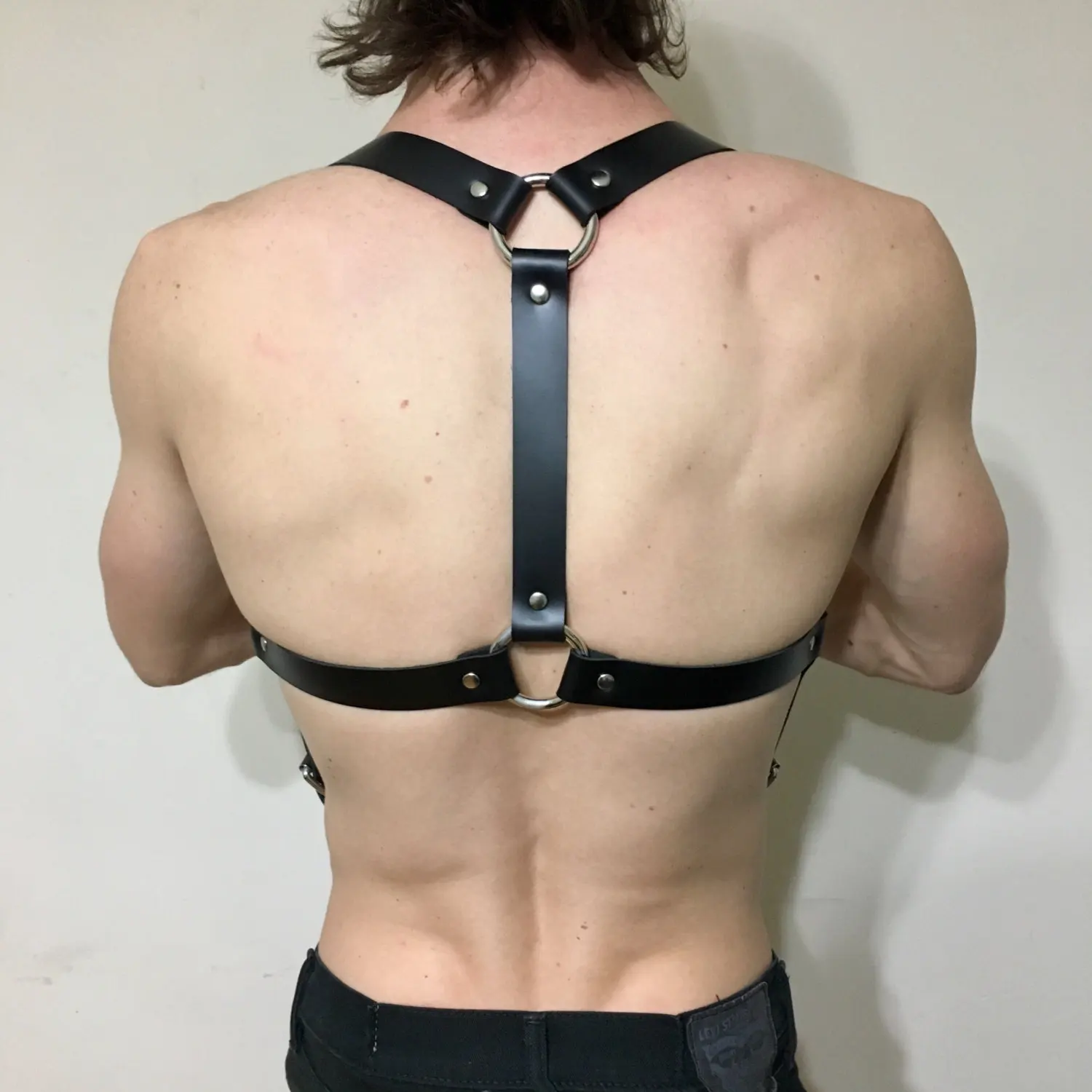 pu leather chest harness for men, adjustable suspenders, bondage body harness, gothic clothing accessories, fashion pu leather chest harness for men, adjustable suspenders, bondage body harness, gothic clothing accessories, fashion