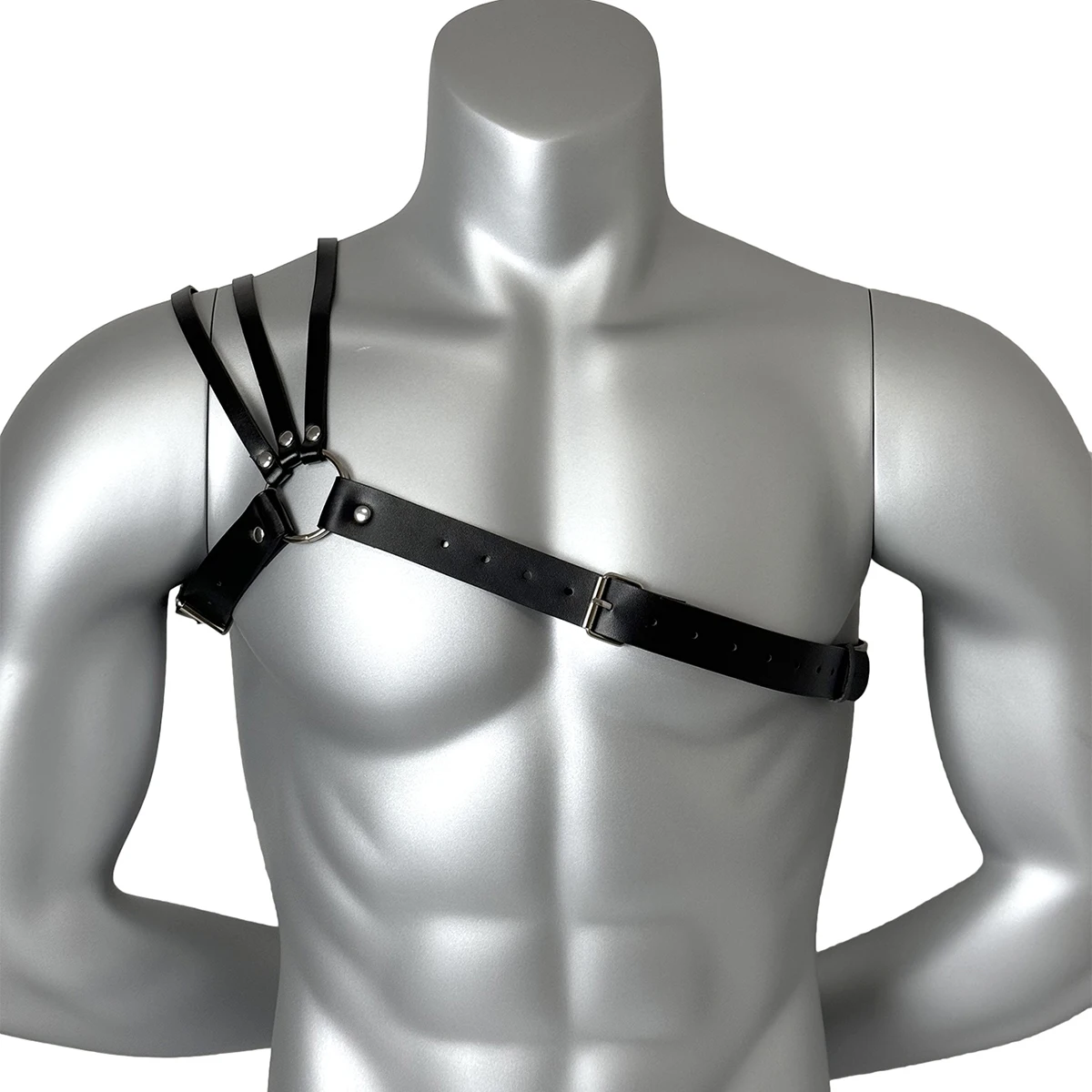 pu leather chest harness for men, adjustable suspenders, bondage body harness, gothic clothing accessories, fashion pu leather chest harness for men, adjustable suspenders, bondage body harness, gothic clothing accessories, fashion
