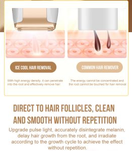 At-Home IPL Hair Removal Device with Sapphire Ice Cooling, Painless & Long-Lasting Result for Women & Men 枪型脱毛仪 英文 10